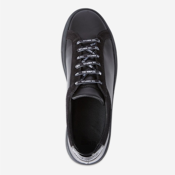 The Kooples Black Sneakers Unisex Leather Vinyl Size 7.5 US  The Kooples Black Leather Unisex Sneakers. Size 37. NWT!